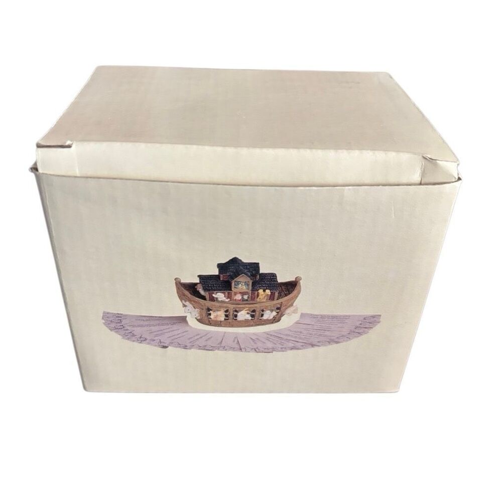 Vintage DaySpring Noah’s Ark Promise Box (NIB) KJV Bible Verses Trinket Box